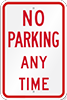 No parking at any time