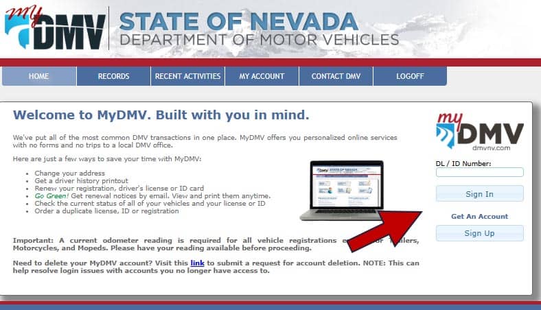 renovar licencia de manejo en nevada online