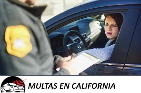 multas de trafico en California