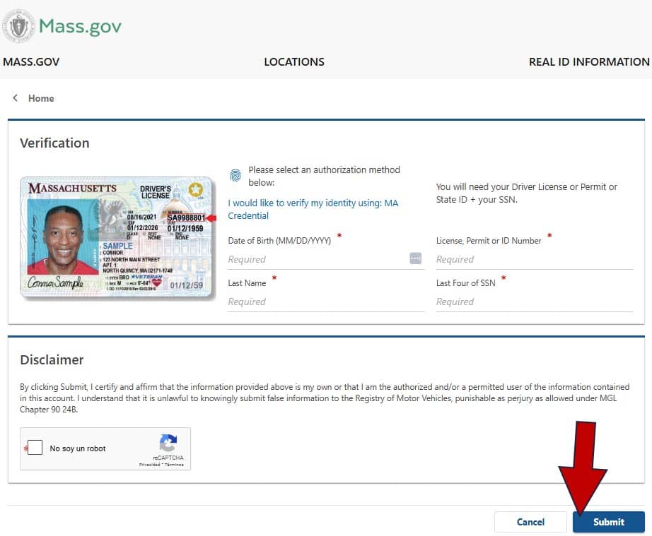 verificar multas de trafico en Massachusetts