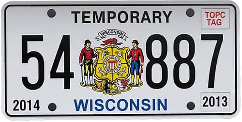 requisitos para sacar placas en wisconsin
