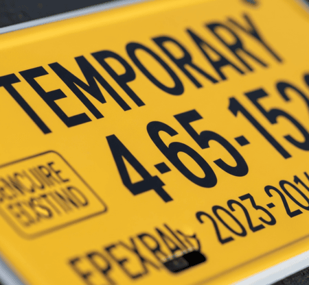 como verificar una placa temporal de carro