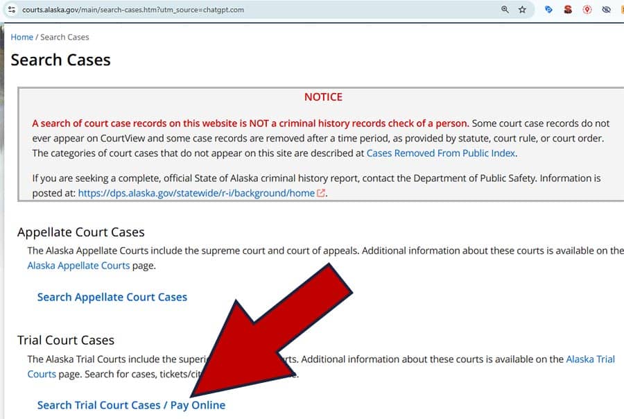 consultar multas en Alaska